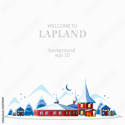 Lapland panorama background