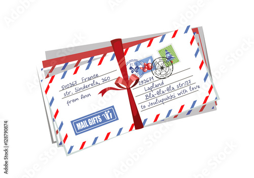 Letter envelope to Santa Finland
