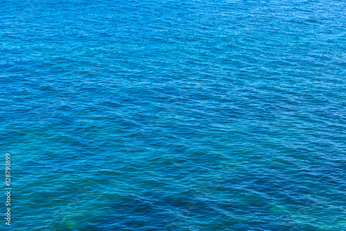 Blue water sea surface