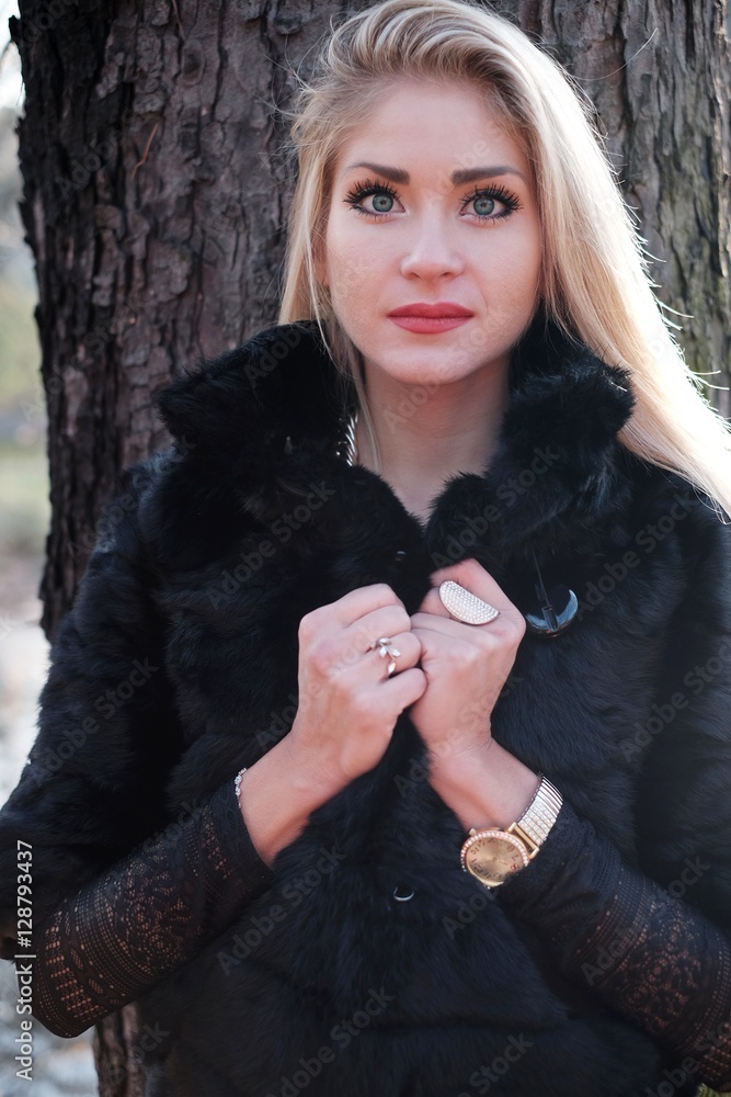 Beautiful girl with a tree Beautiful girl with a tree