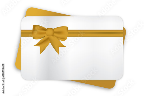 goldene Gutscheinkarte