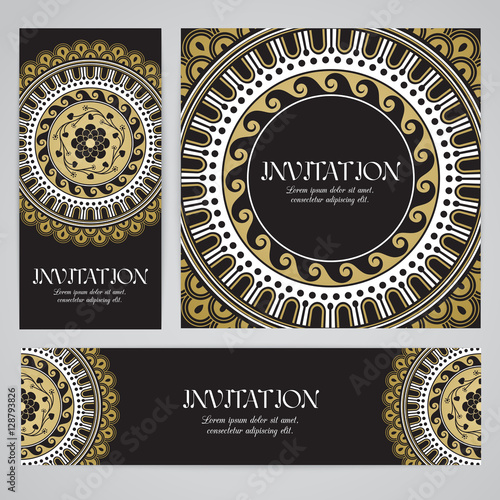 Vector banners with mandala