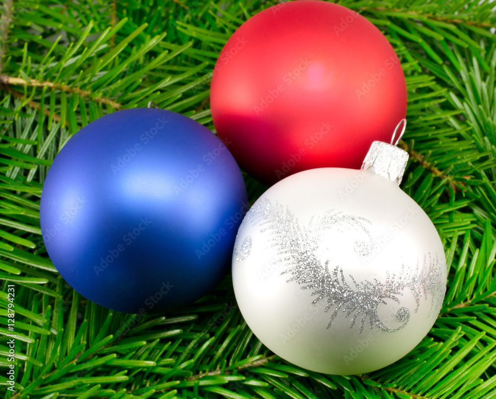 background of Christmas decorations