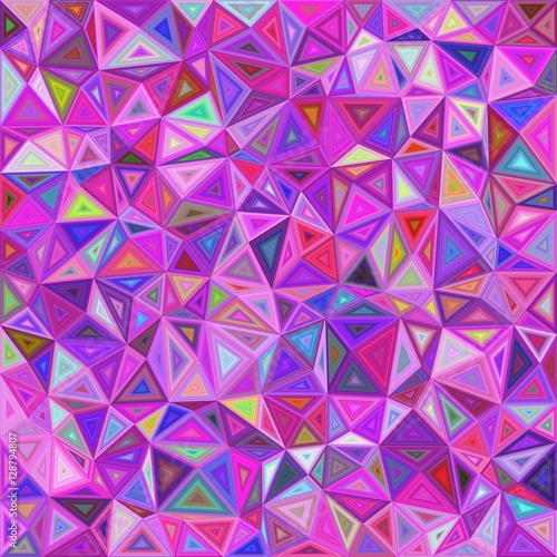 Colorful chaotic vector triangle mosaic background