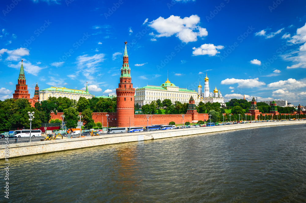 View of the Kremlin from the bridge