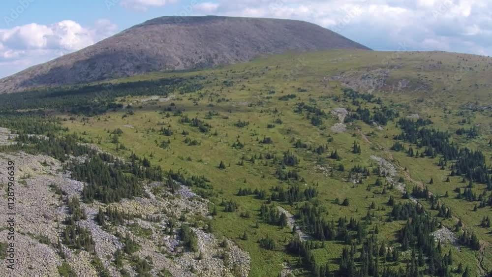 Aerial views of Mount Iremel in the Southern Urals Aerial views of Mount Iremel in the Southern Urals