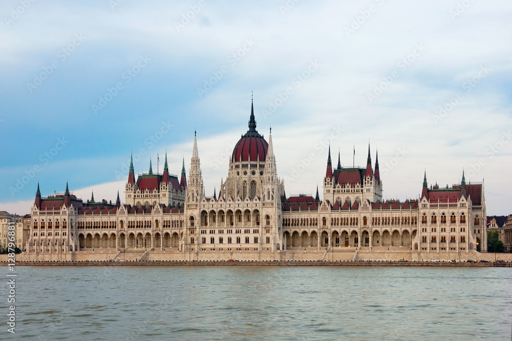 The Hungarian parliament building also known as the Budapest Parliament