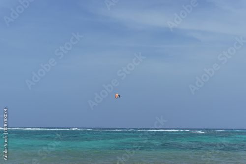 kitesurf on the caribbean sea