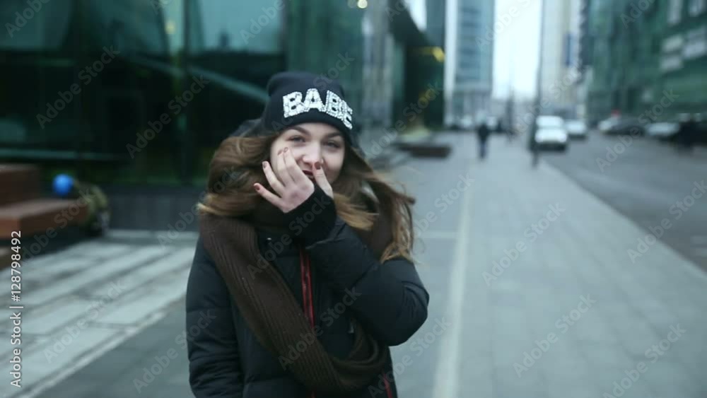 Girl on the street emotions Girl on the street emotions