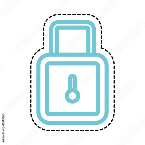 safe padlock security isolated icon vector illustration design