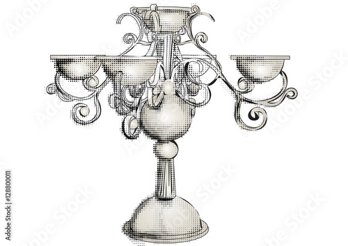silver candelabrum