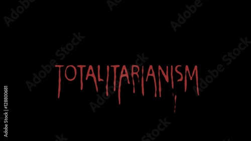 The Word Totalitarianism‎ Bleeding in Alpha Channel