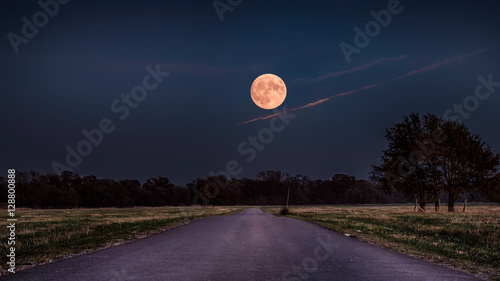 super full moon lightens the night