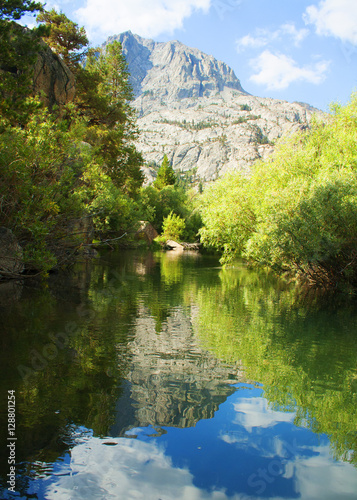 Sierra Mountains Lake Reflection