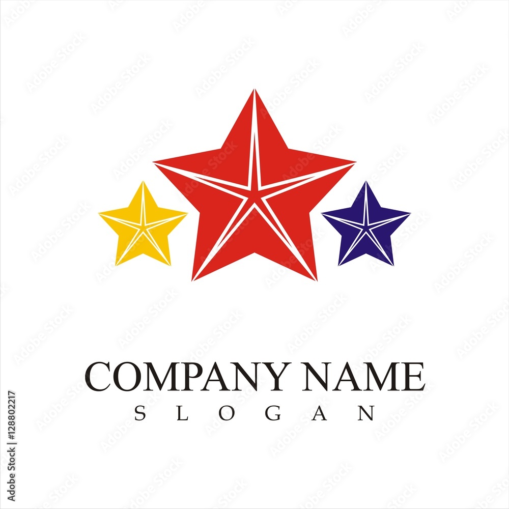 Obraz premium abstract star logo template