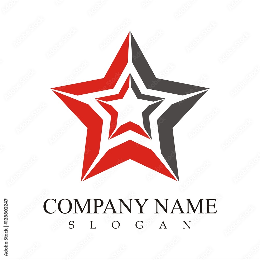 Obraz premium abstract star logo template