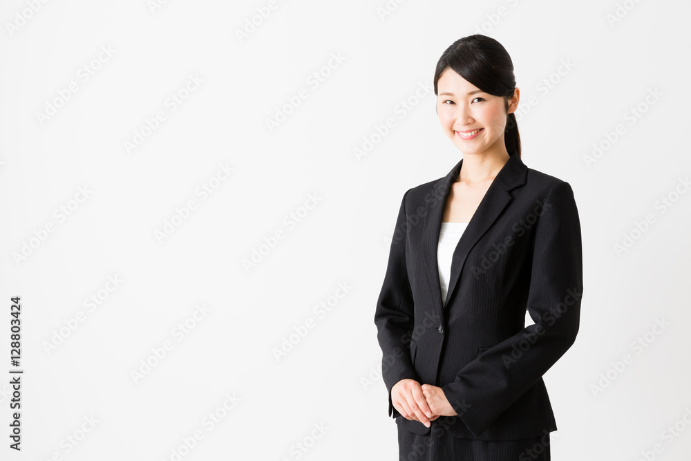 portrait of asian businesswoman isolated on white background portrait of asian businesswoman isolated on white background