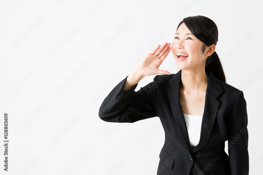 portrait of asian businesswoman isolated on white background portrait of asian businesswoman isolated on white background