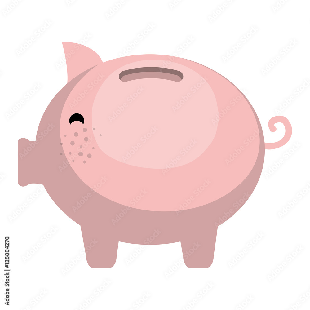 Fototapeta premium piggy savings money icon vector illustration design