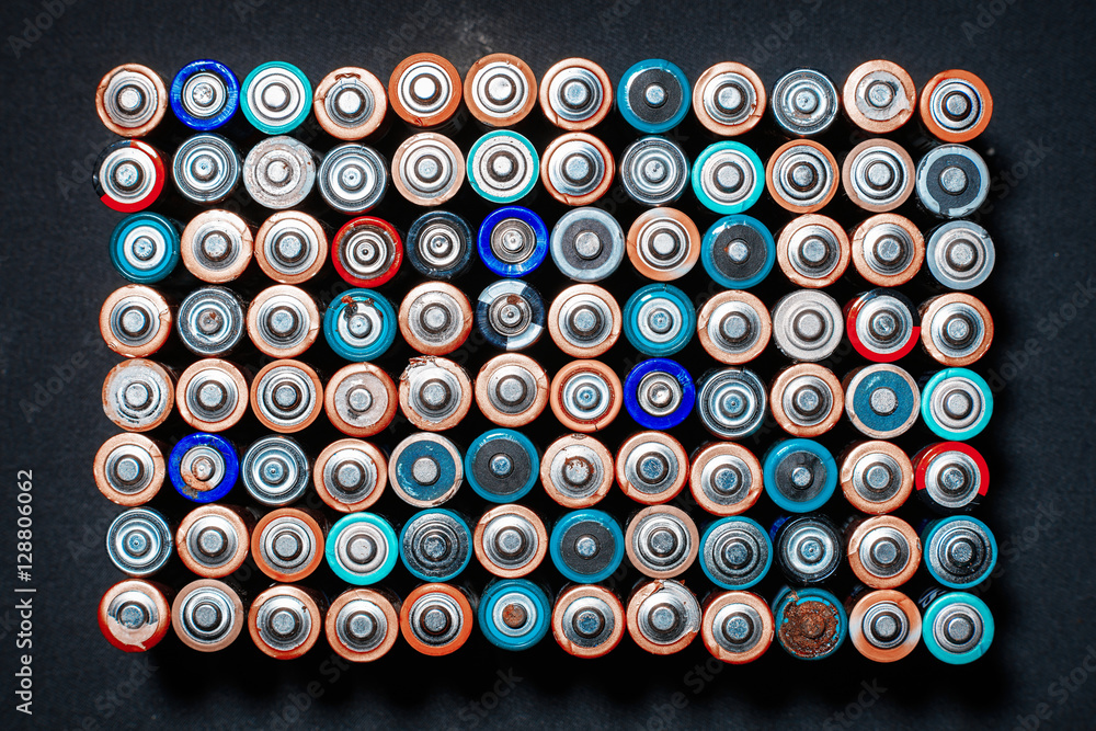 Energy abstract background of colorful batteries. Energy abstract background of colorful batteries.