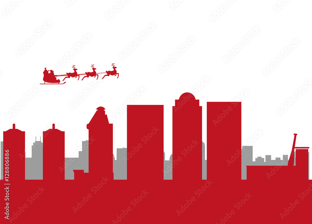 santa claus flying city of louisville