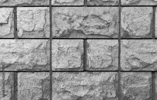 Grey brick wall background