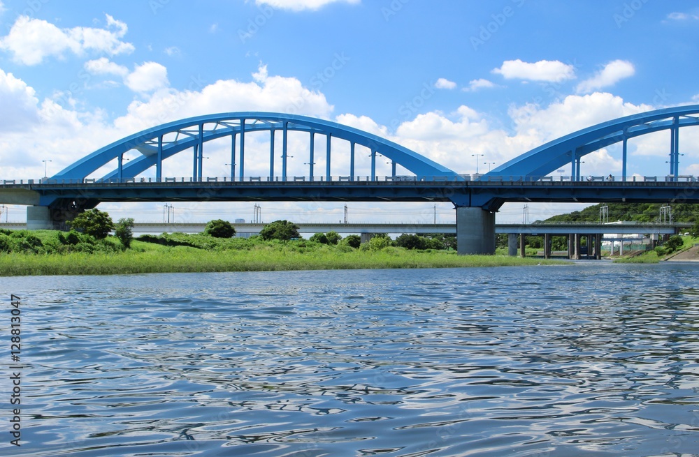 Obraz premium 多摩川からの風景