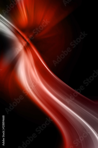 Abstract wavy background in red and black colors