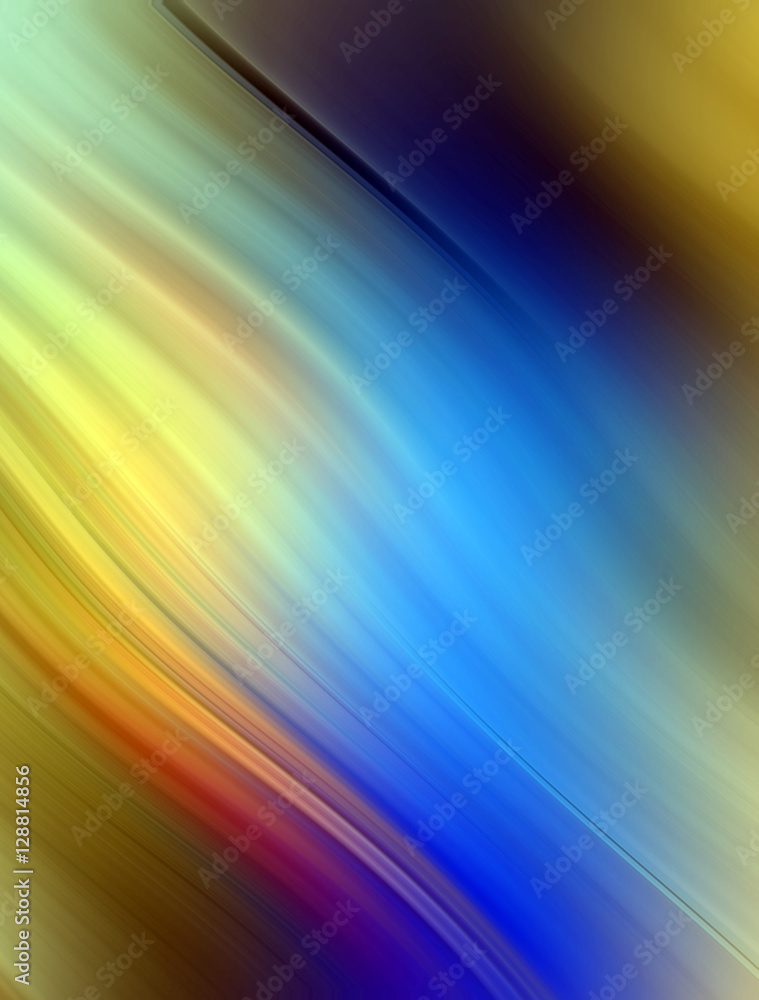 Abstract wavy background in blue, yellow, orange and green colors Abstract wavy background in blue, yellow, orange and green colors