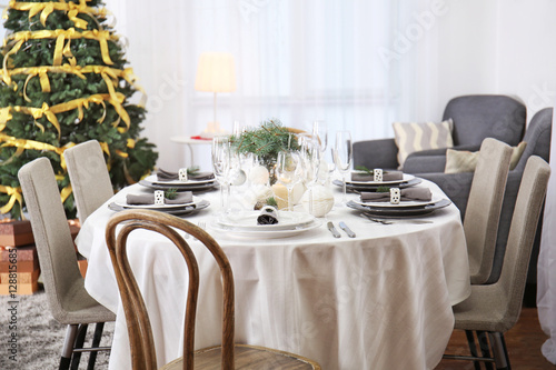 Table served for Christmas ...