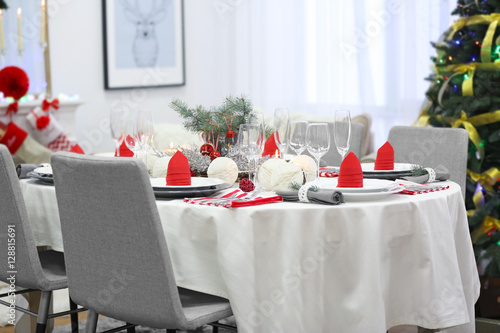 Table served for Christmas ...