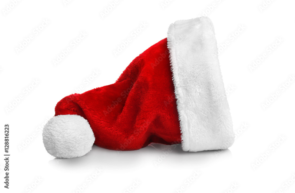 Santa red hat isolated on white Santa red hat isolated on white
