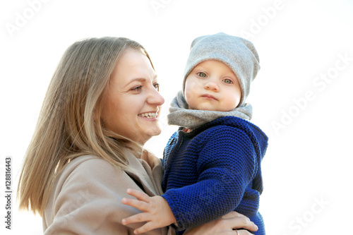 Young woman with cute littl...