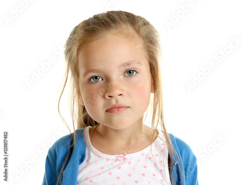 Portrait of cute little gir...