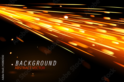Abstract of Sparks glow special effect and background