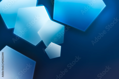 Blue polygons