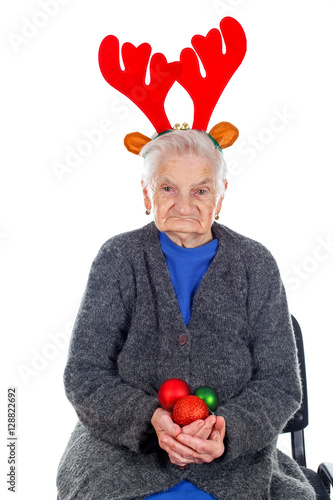 Christmas decoration and fun with Grandma photo