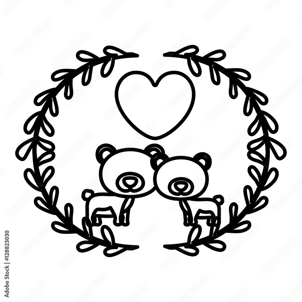 Bear cartoon icon. Animal cute life and nature theme. Isolated design. Vector illustration Bear cartoon icon. Animal cute life and nature theme. Isolated design. Vector illustration