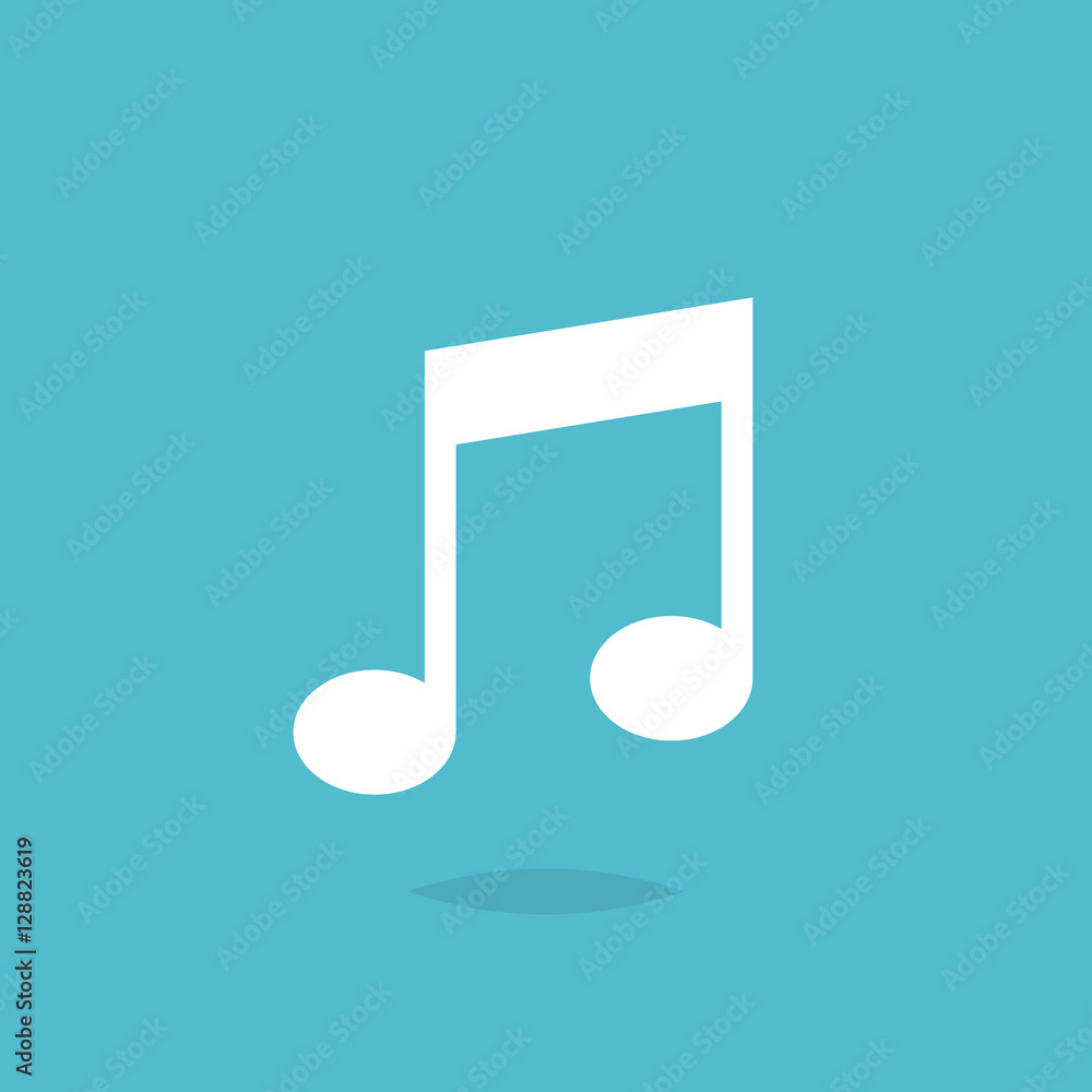 Music note icon vector isolated Music note icon vector isolated