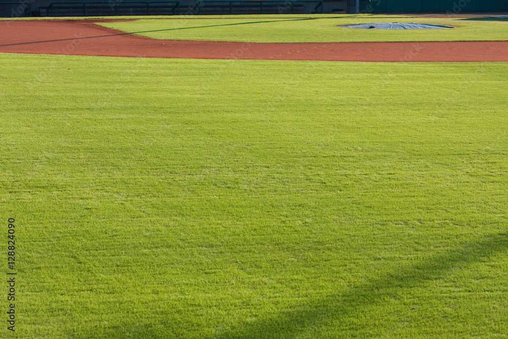 Infield Dirt And Outfield Grass Of Baseball Field Stock Photo | Adobe Stock