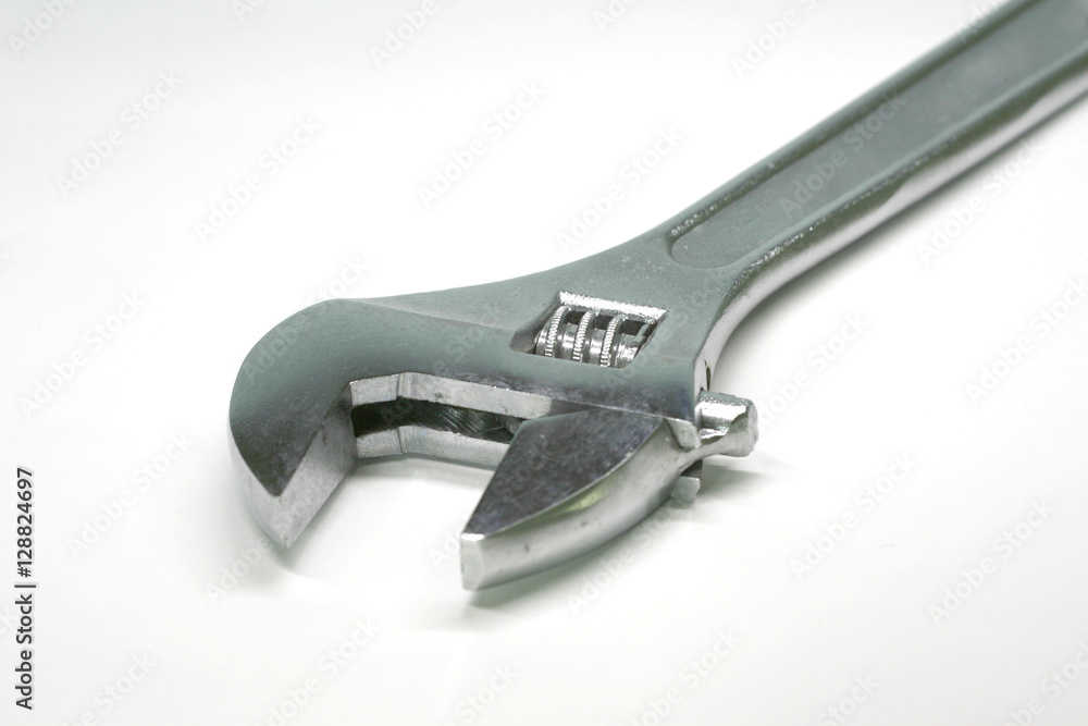 adjustable spanner on a white background
adjustable spanner on a white background