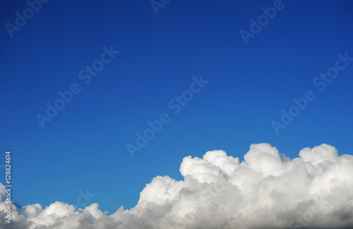 white cloud and blue sky as nature background