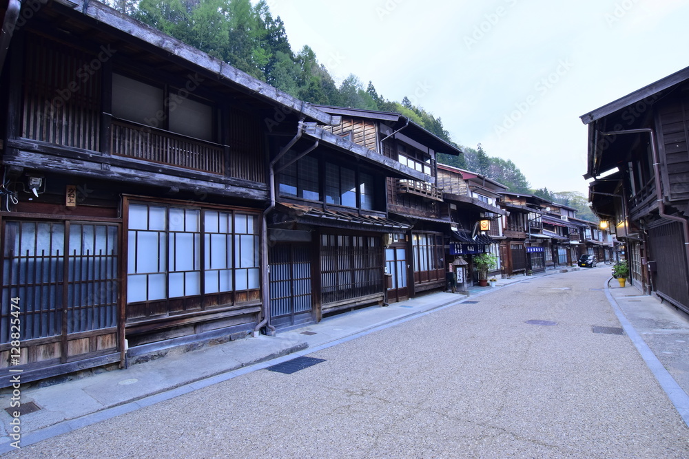 奈良井宿の町並み