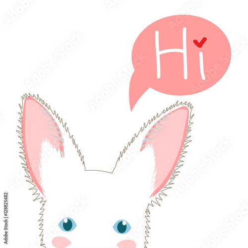 White Rabbit Sneaking. Gree...