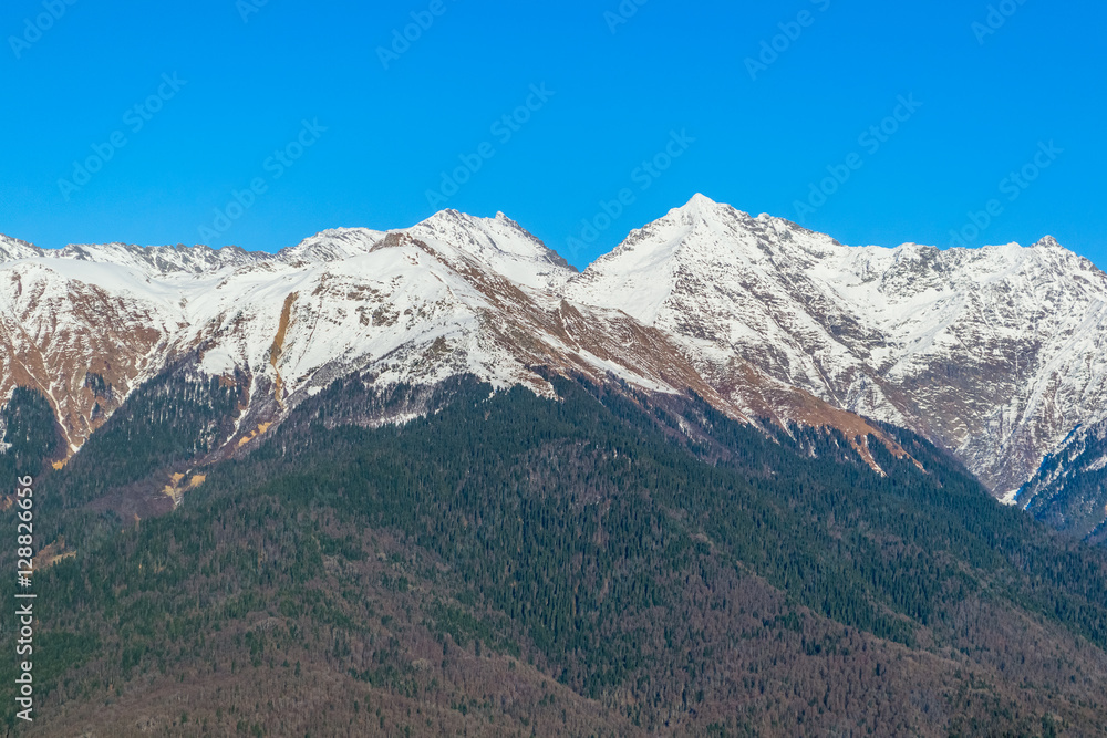 Caucasus mountains, Krasnaya Polyana, Rosa Hutor, Russia Caucasus mountains, Krasnaya Polyana, Rosa Hutor, Russia