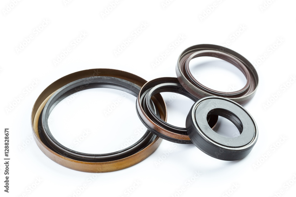 seal and camshaft crankshaft car on a white background seal and camshaft crankshaft car on a white background