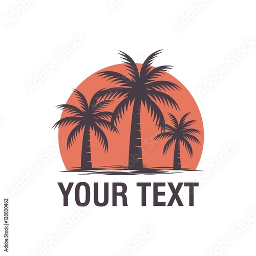 Wallpaper Mural Palm tree logo vector Torontodigital.ca