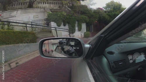 Time lapse of traffic on US 101, Lombard Street, twisty street, crooked Street at San Francisco, California