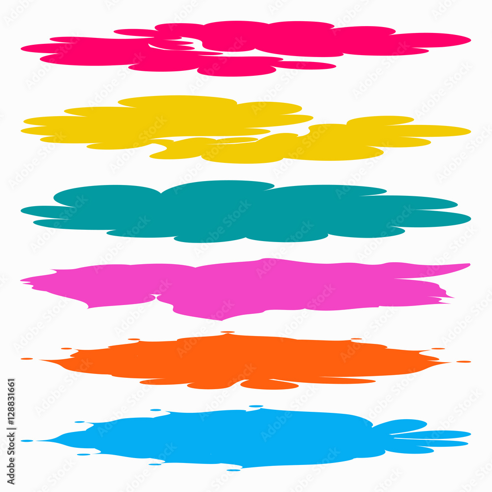 colored lines Graffiti symbols collection colored lines Graffiti symbols collection