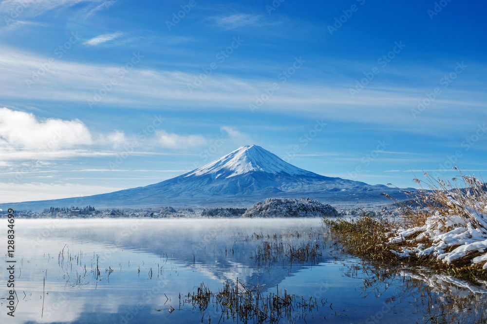Mt.Fuji at kawaguchi ko lake - obrazy, fototapety, plakaty 